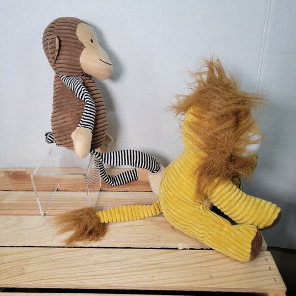Set of 2 Bunnies By The Bay Plush: Monkey & Lion - Picture 4 of 6